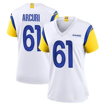 AJ Arcuri Men's Nike Los Angeles Rams Bone Custom Game Jersey - Yahoo  Shopping