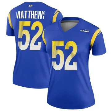 Men's Nike Clay Matthews Royal Los Angeles Rams Game Jersey