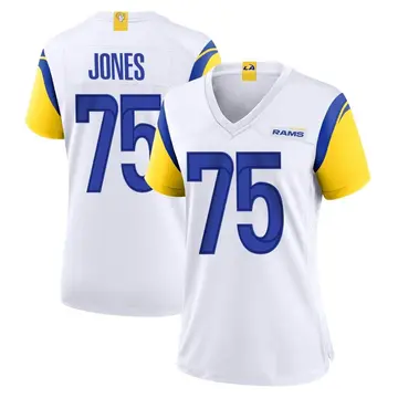 Deacon Jones Los Angeles Rams Mitchell & Ness Retired Player Name & Number  Long Sleeve Top - White