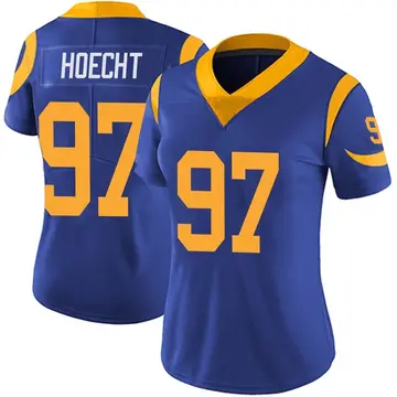 2021 Michael Hoecht Game Used Los Angeles Rams Alternate Bone Gray