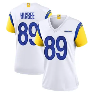 Los Angeles Rams Nike Game Alternate Jersey - White - Tyler Higbee - Mens