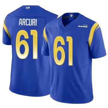 AJ Arcuri Men's Nike Los Angeles Rams Bone Custom Game Jersey - Yahoo  Shopping