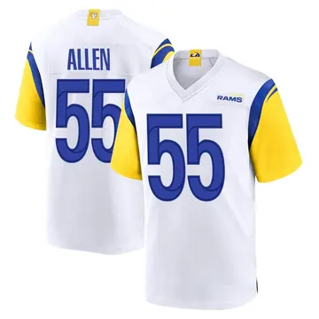 Brian Allen Limited No.55 White Vapor Untouchable Men's Rams Jersey