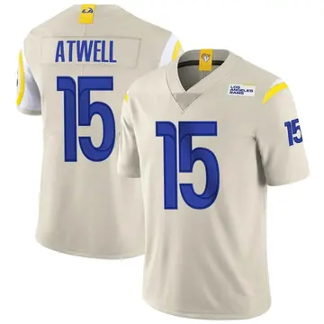 TUTU ATWELL SIGNED LA RAMS BONE WHITE NIKE JERSEY W/INSCRIPTIONS BECKE